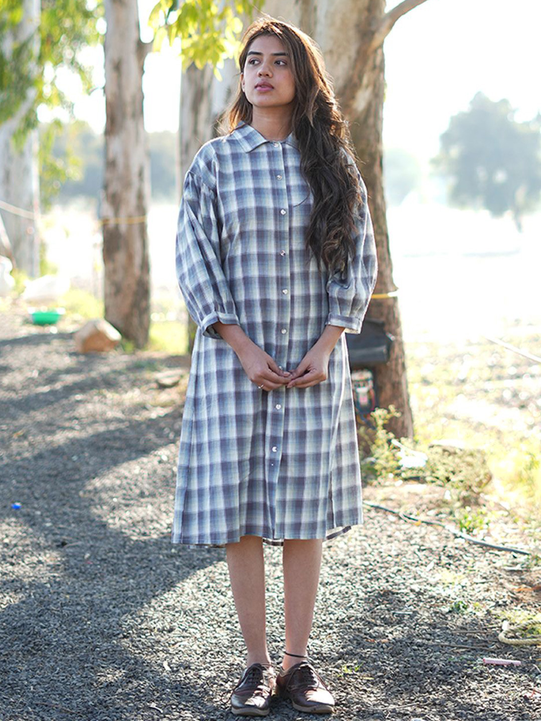 JITI A-Line Three-Quarter Dress