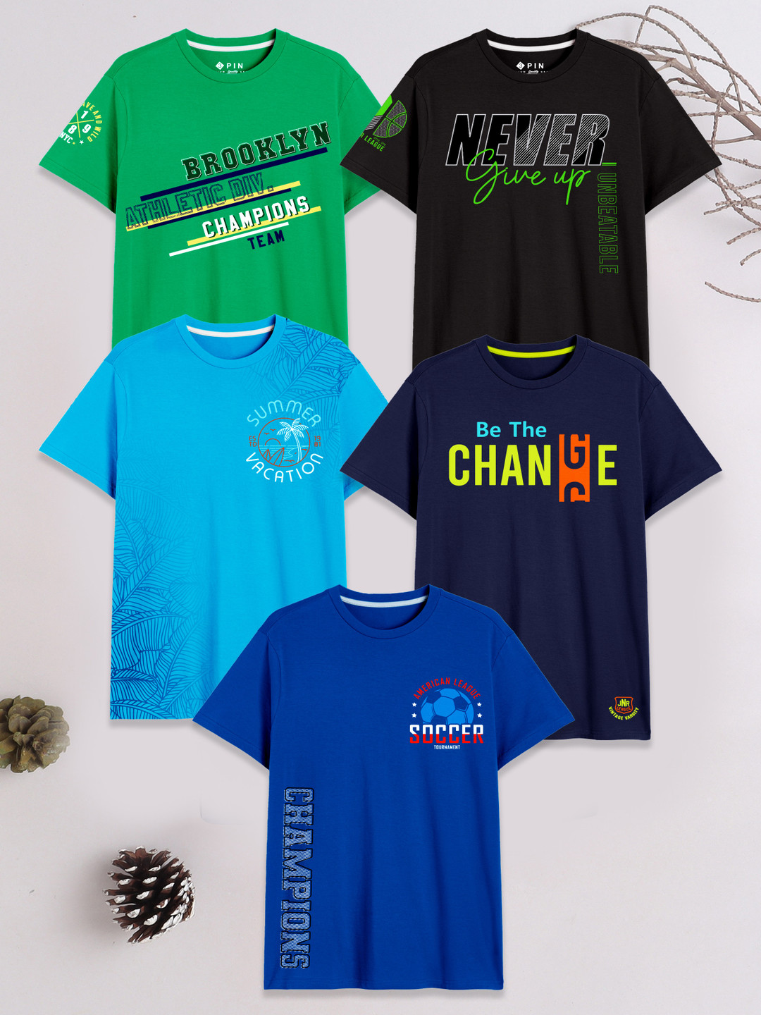 3PIN Boys 5 Printed T-shirt