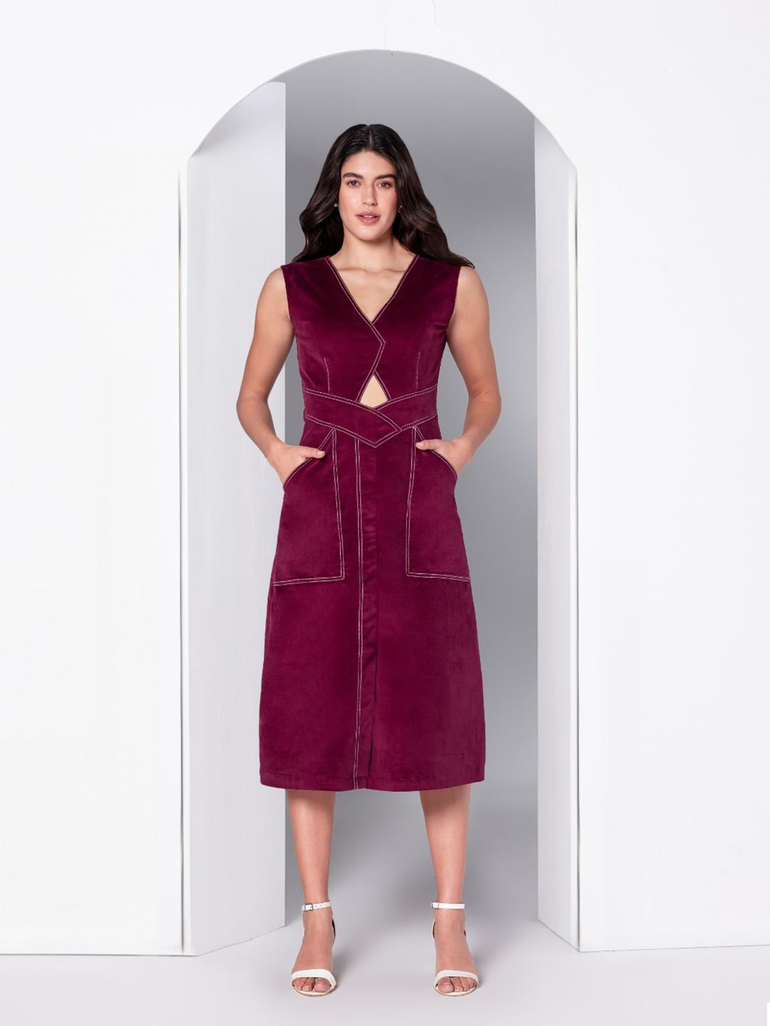 JULO A-Line Midi Dress