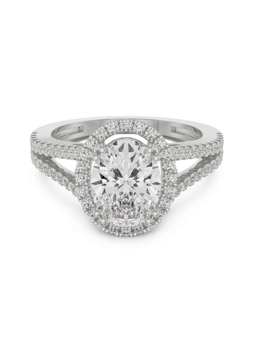 Emori Oval Brilliant Lab Diamond Ring in 18KT Gold