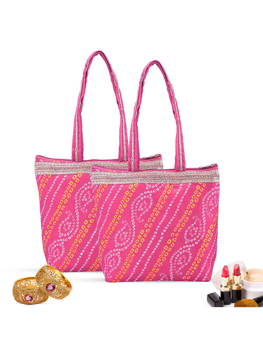 Kuber Industries Shopper 2 Pcs Hand Bag for Women & Girls Shoulder Bag