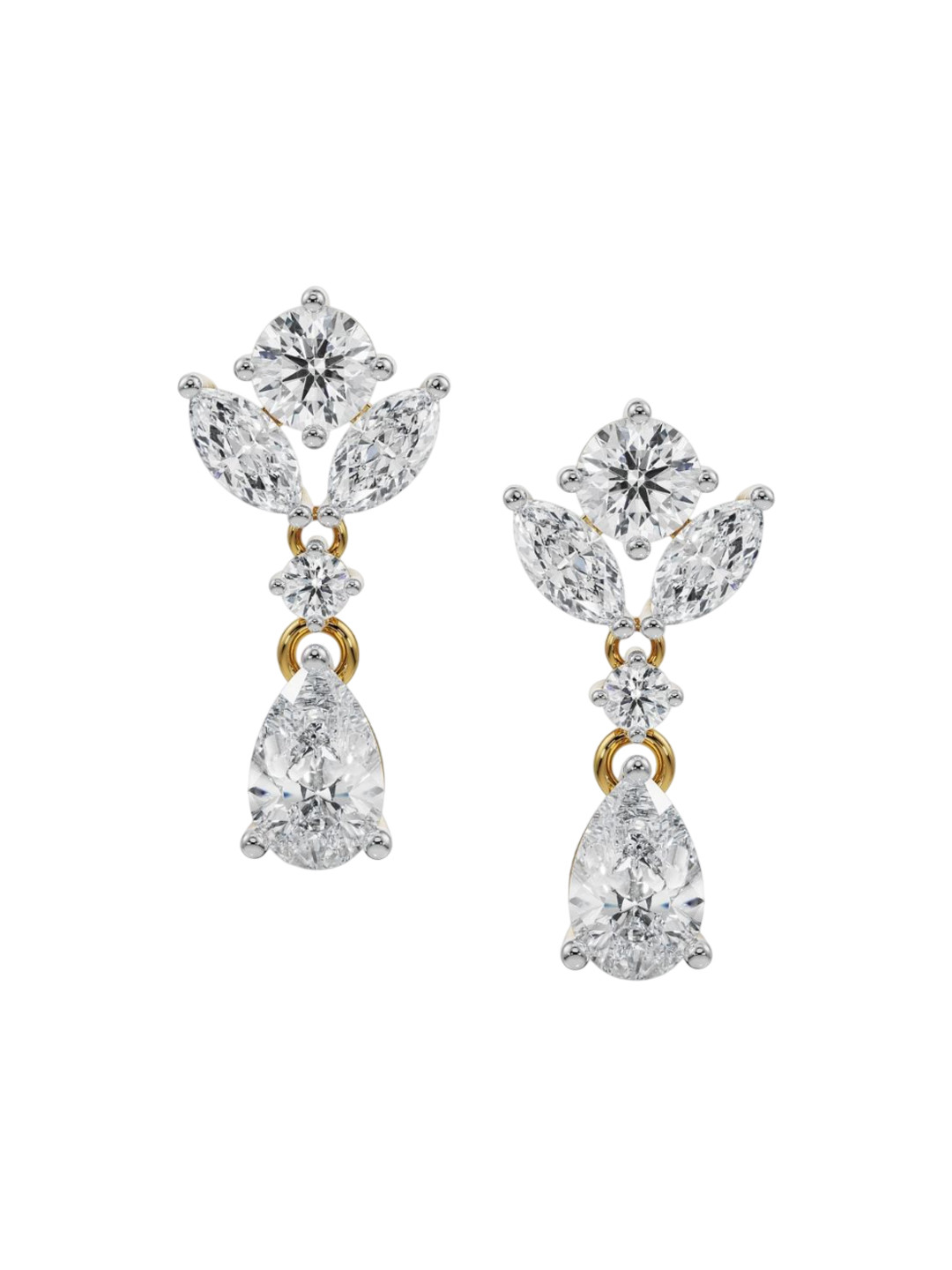 Emori Magical Drop Lab Diamond in 14KT Gold Earring