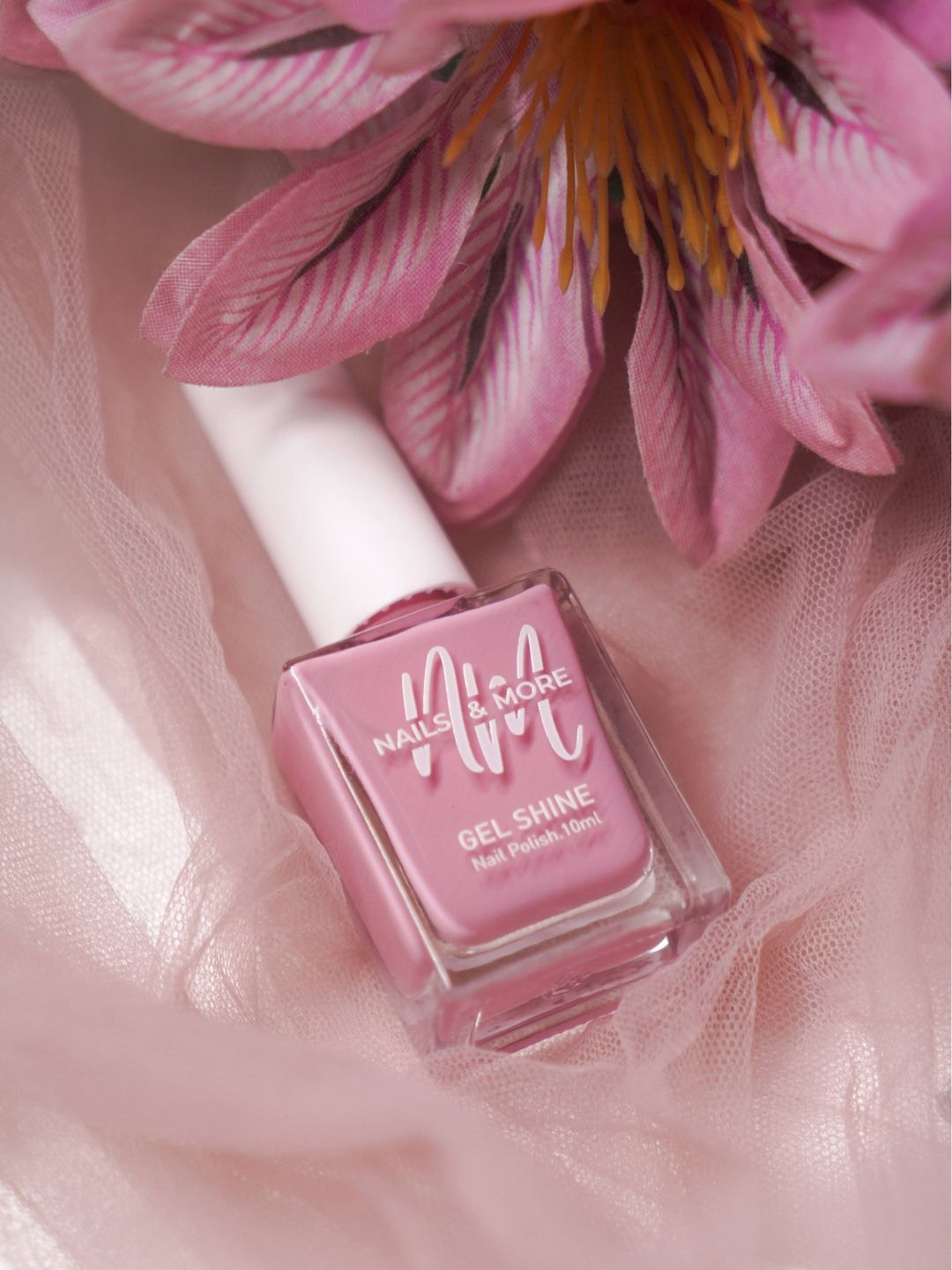 nails & more Gel Shine Glossy Argan Oil Long-Wearing Nail Polish - 10 ml - Light Pink 19