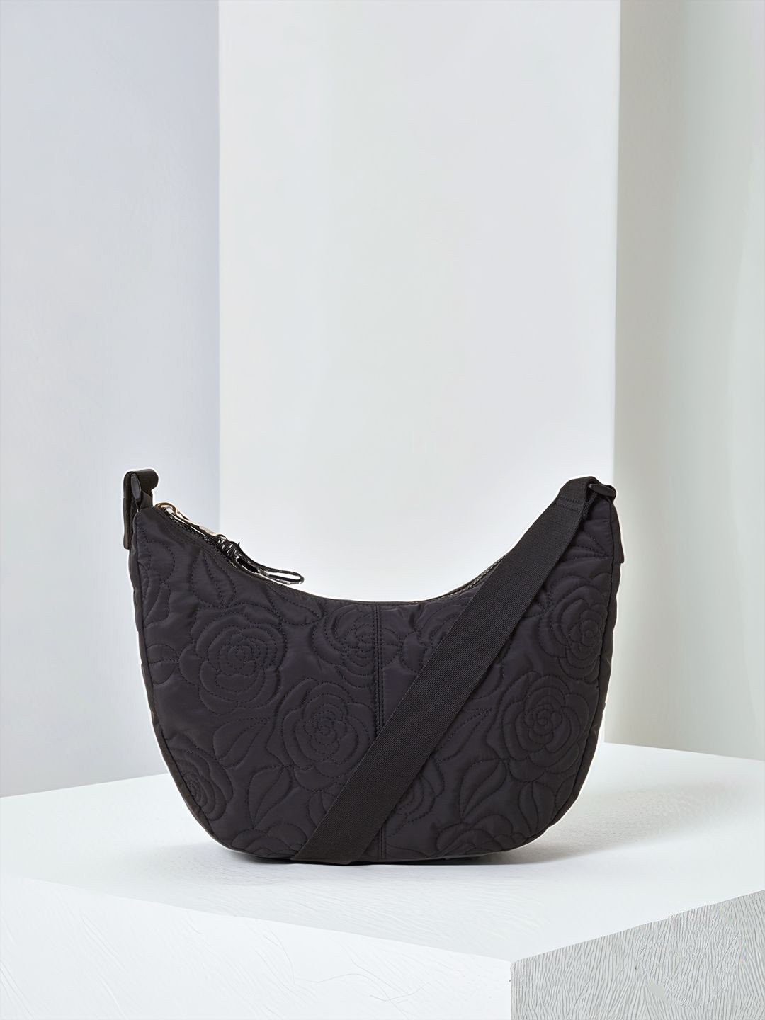 Accessorize Women Large Recycled Polyester Floral Quilted Sling Bag