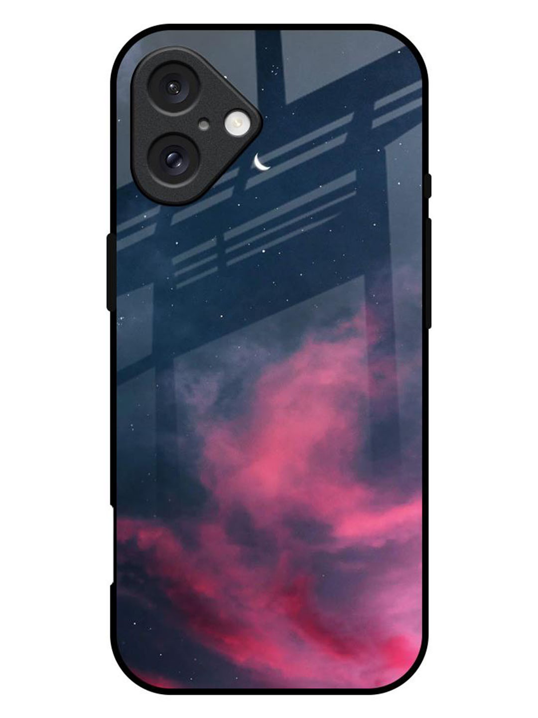QRIOH Moon Night Printed iPhone 16 Plus Back Case