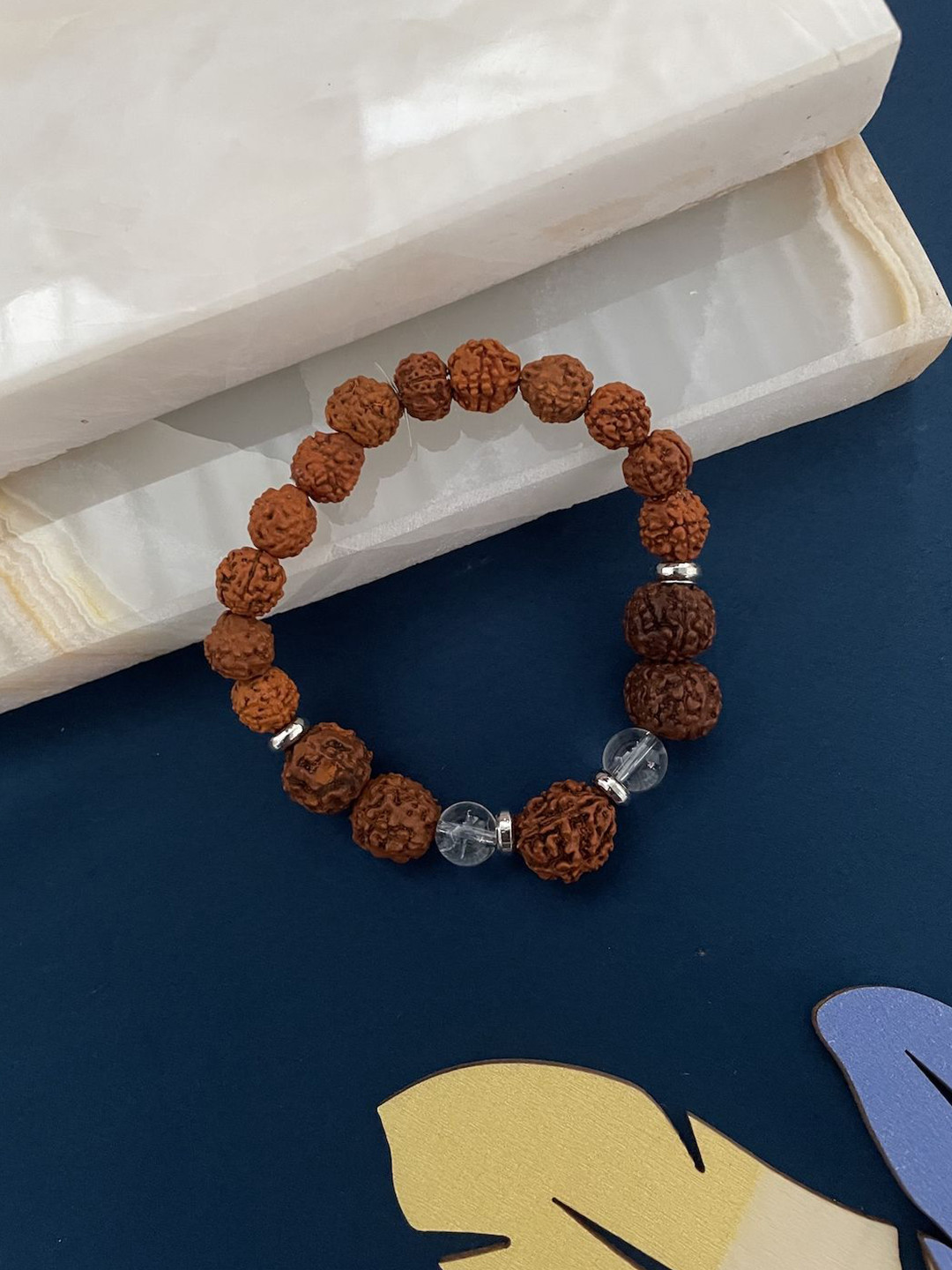Digital Dress Room Shiv Shakti Rudraksha Crystals Bracelet