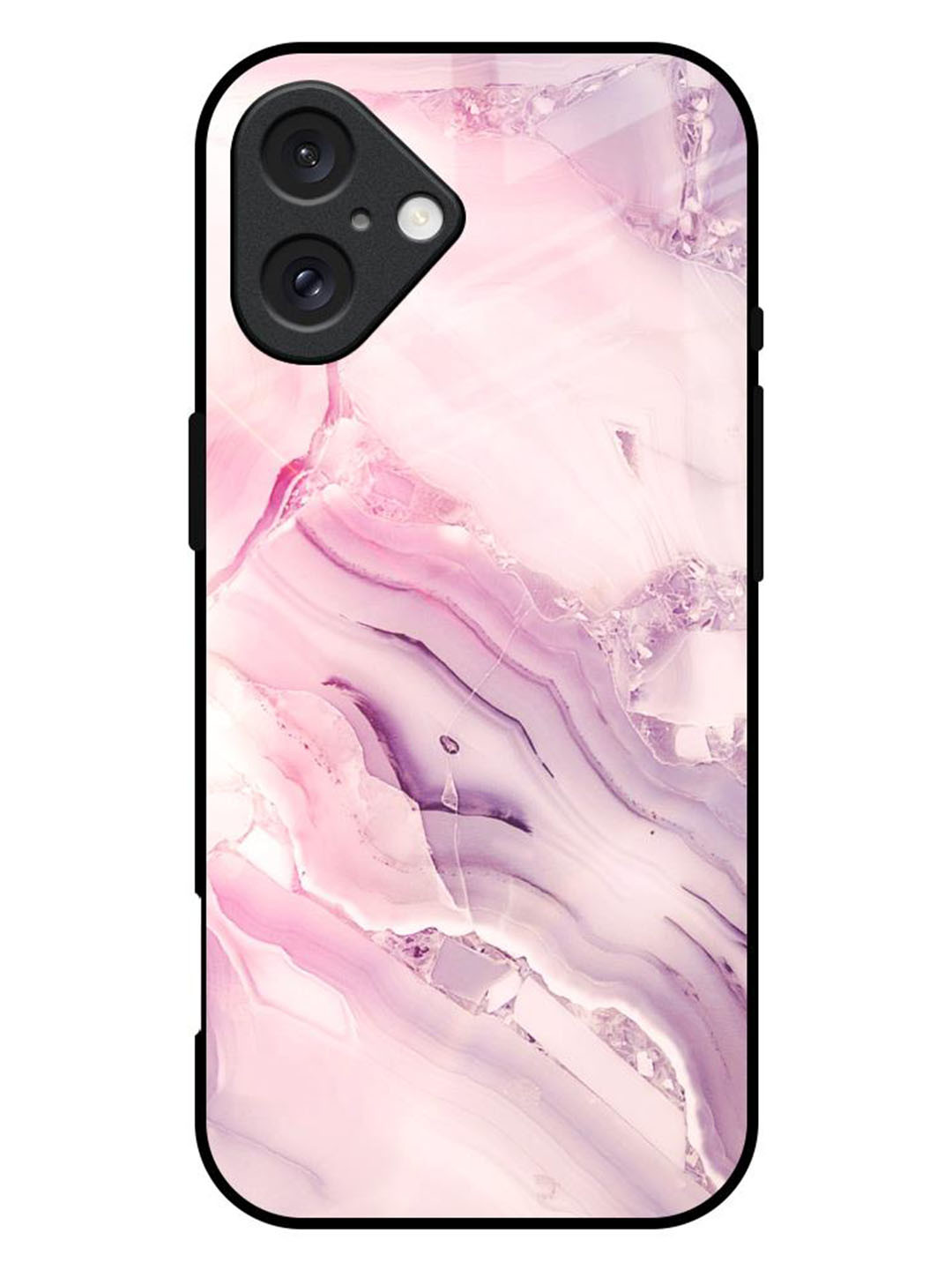 QRIOH Diamond Pink Gradient Printed iPhone 16 Plus Back Case