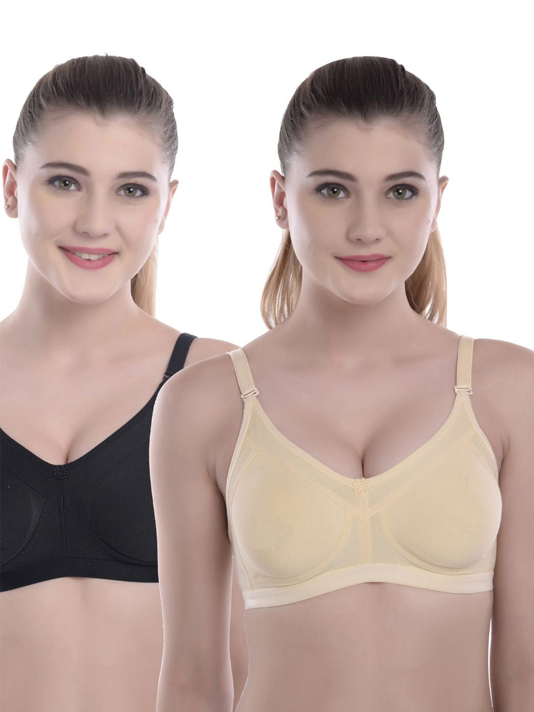 don't Shy Pack Of 2 Full Coverage Non Padded Minimizer Bra