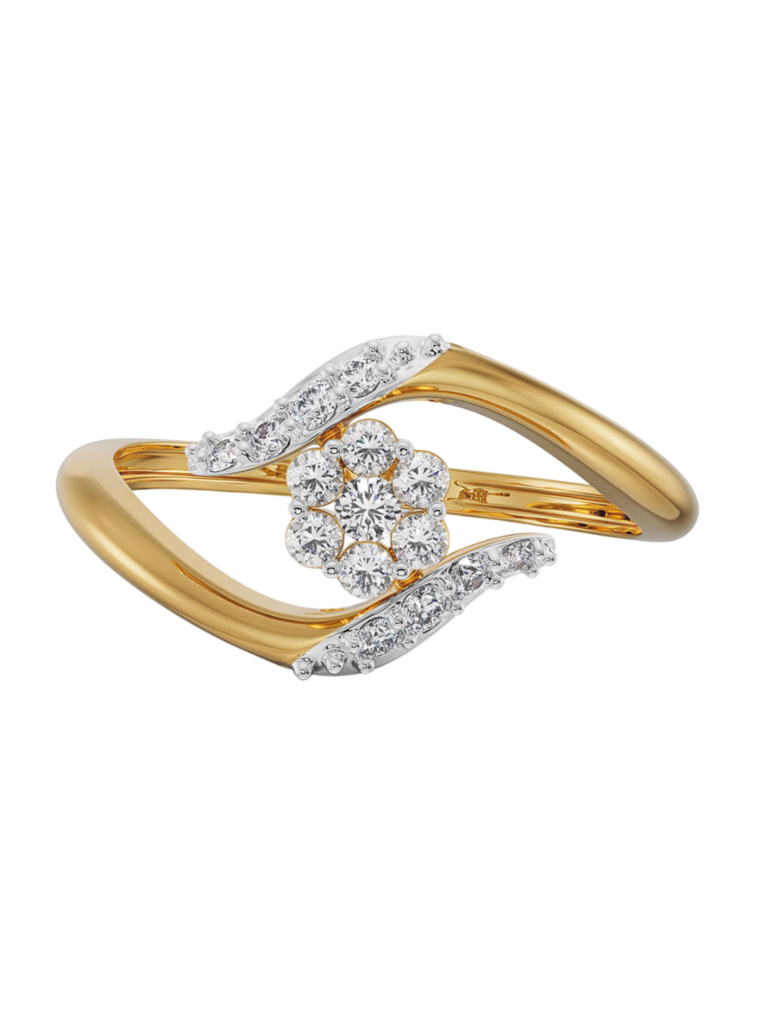 Emori Enchanted Floral Lab Diamond in 14KT Gold Ring