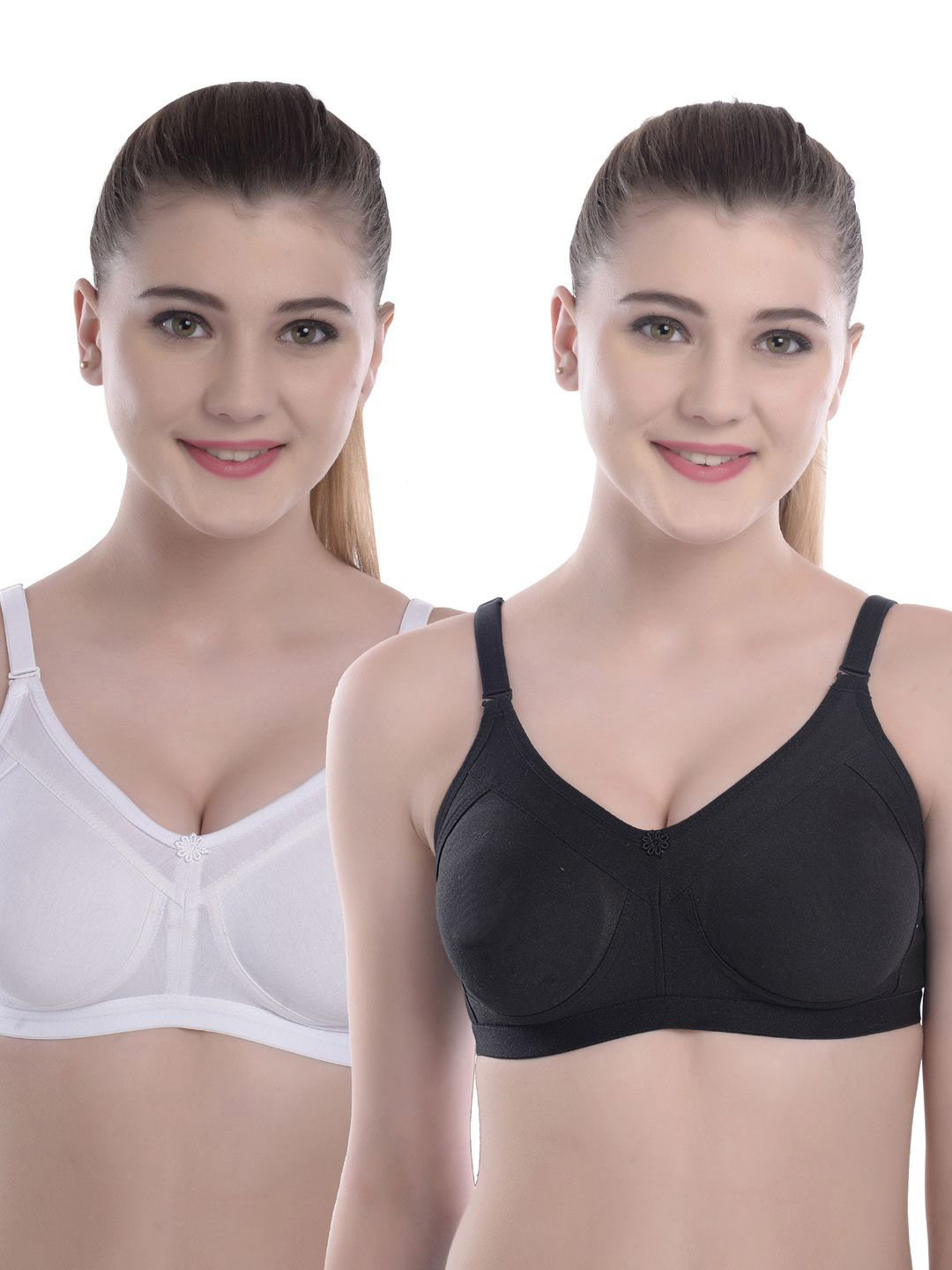 don't Shy Women Pack Of 2 Non Padded Full Coverage Minimizer Bra