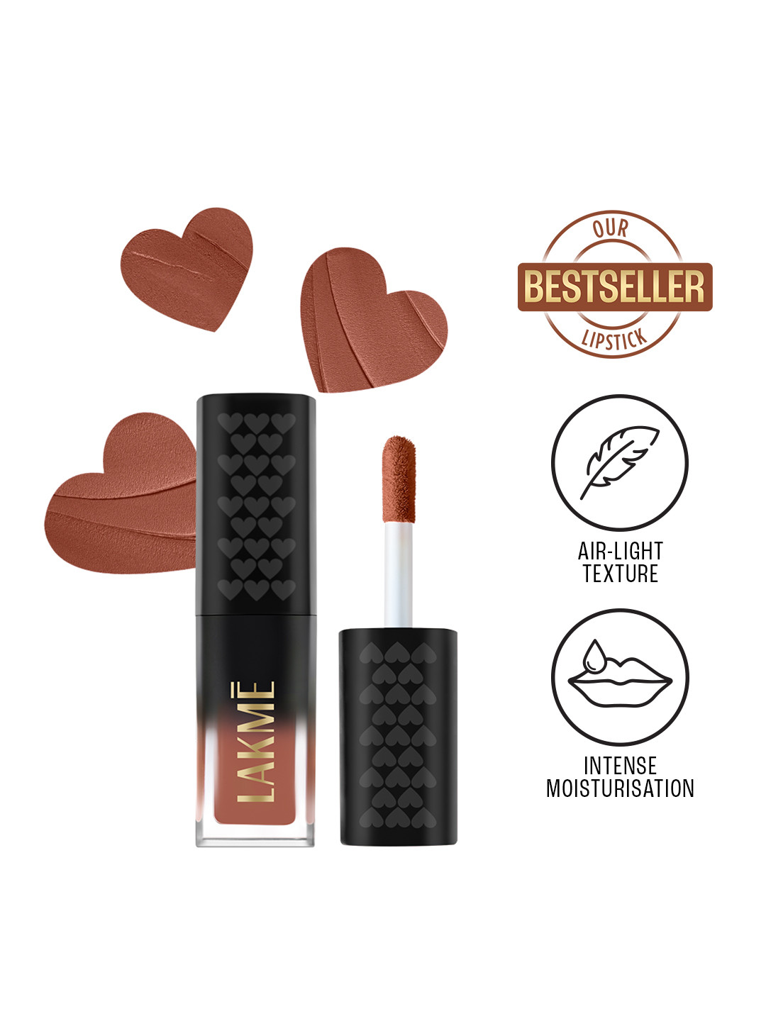 Lakme Xtraordin-airy Lip Mousse Mini With Velvet Matte Finish 1.8g - Bare Nude