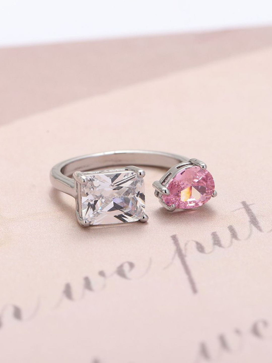 SALTY Mesmerize Toi-et-Moi Ring for Women & Girls Finger Ring Jewellery Accessories