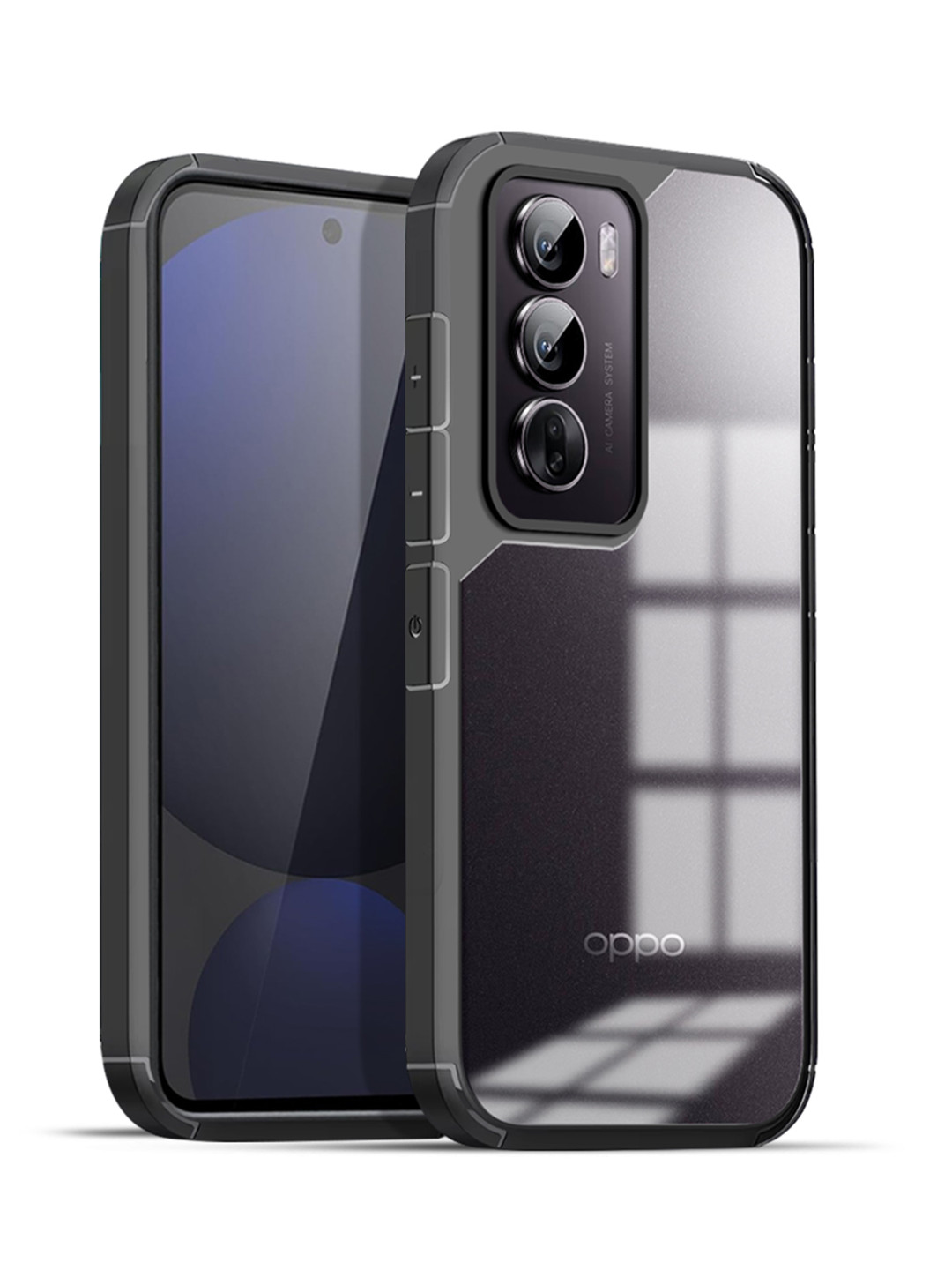 Karwan Solid Oppo Reno 12 5G Shockproof Bumper Back Case