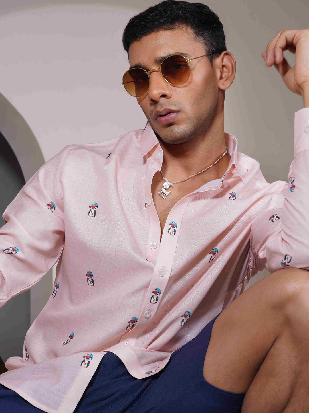 Eleven Brothers Starburst Casual Linen Shirt