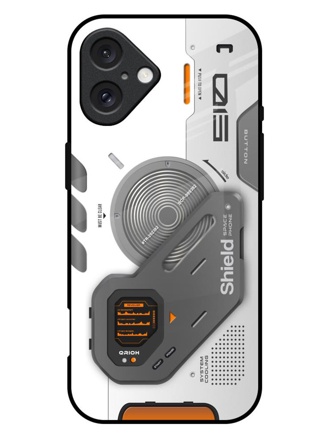 QRIOH Liberty Cyber Printed iPhone 16 Plus Back Case