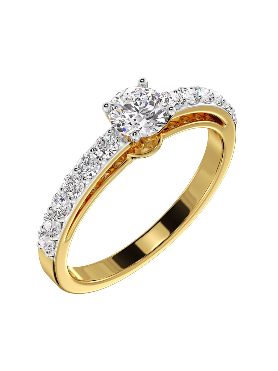 Emori Dazzling Lab Diamond Ring in 18KT Gold