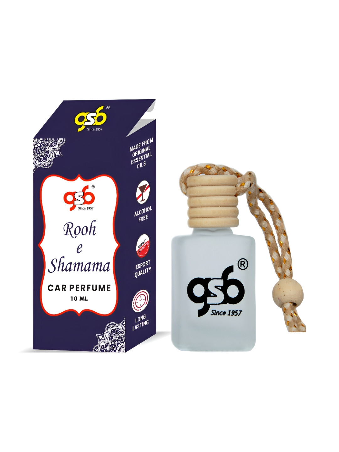 GSB Transparent  Rooh E Shamama Hanging Car Air Freshener