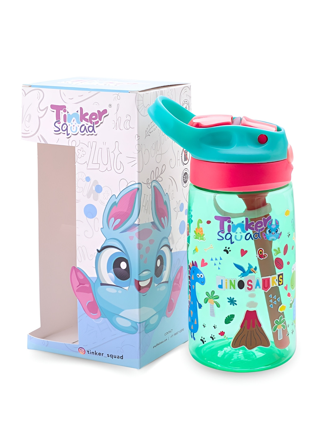 Tinker Squad Green Conversational Tritan Spill Proof Sipper - 500ml