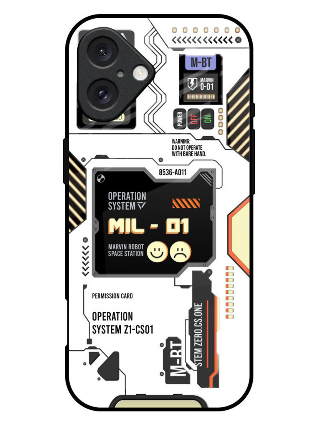 QRIOH Tech Display Printed iPhone 16 Plus Back Case