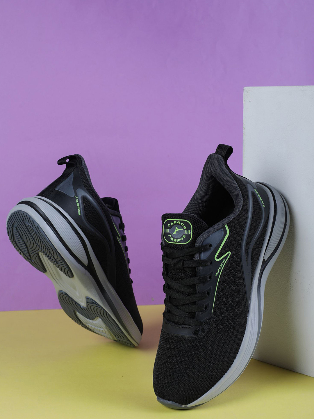 ABROS Men ASTRA-ON Mesh Air Running Lace-Up Sports Shoes