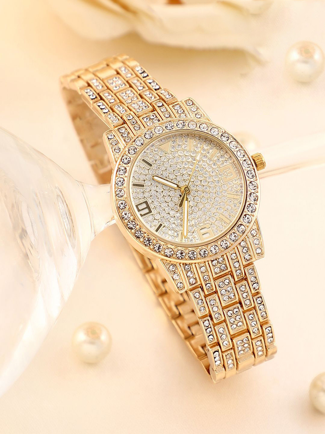 HAUTE SAUCE  Women The All-Over-Bijou Round Watch AW25_HSWC1291