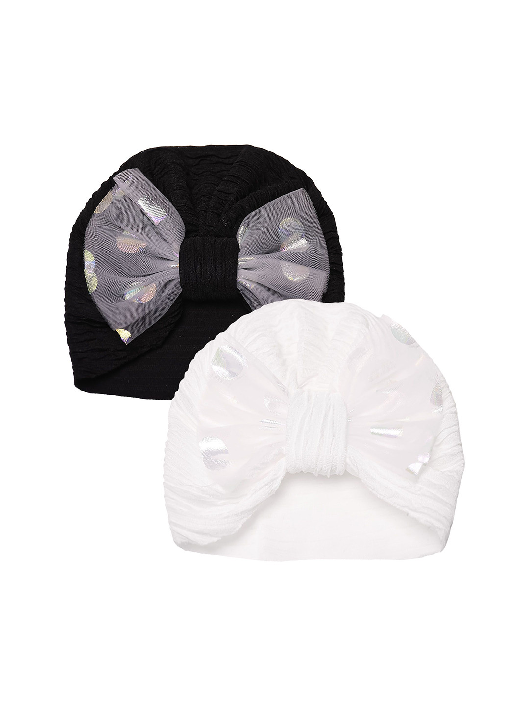 THE LITTLE LOOKERS Kids Cotton Bow Knot Cap