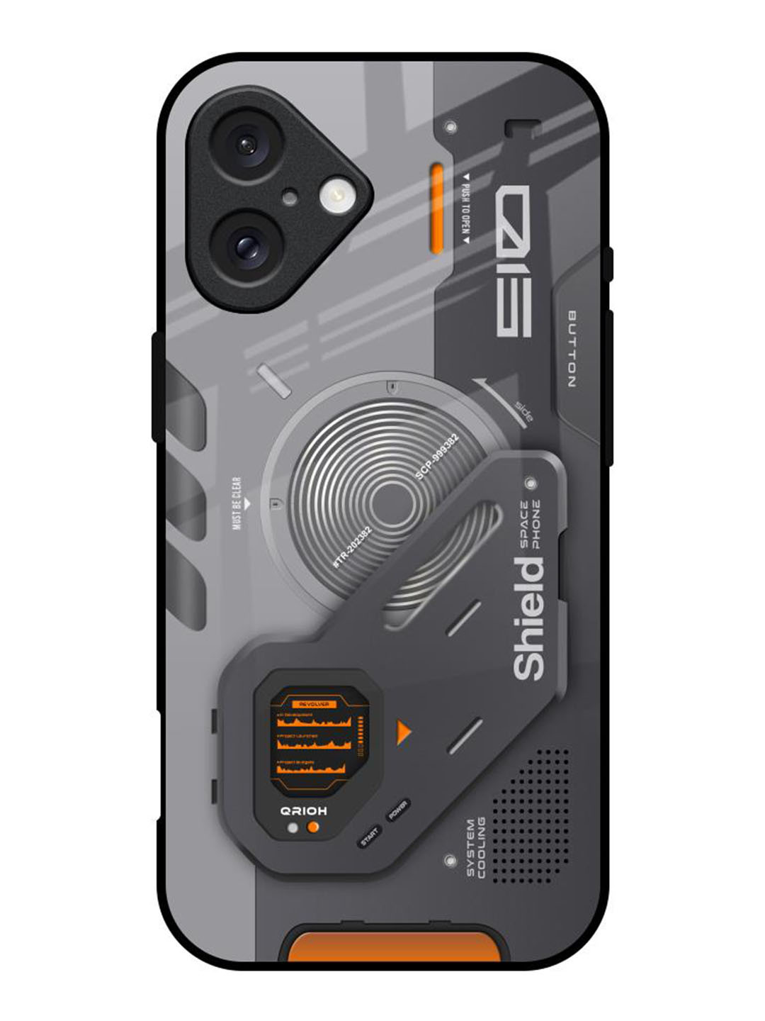 QRIOH Tech Lifestyle Printed iPhone 16 Back Case