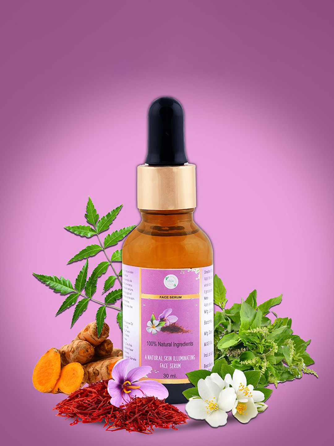 MULOHA Kumkumadi Face Serum With Aloevera Reduce Pigmentation - 30 ml