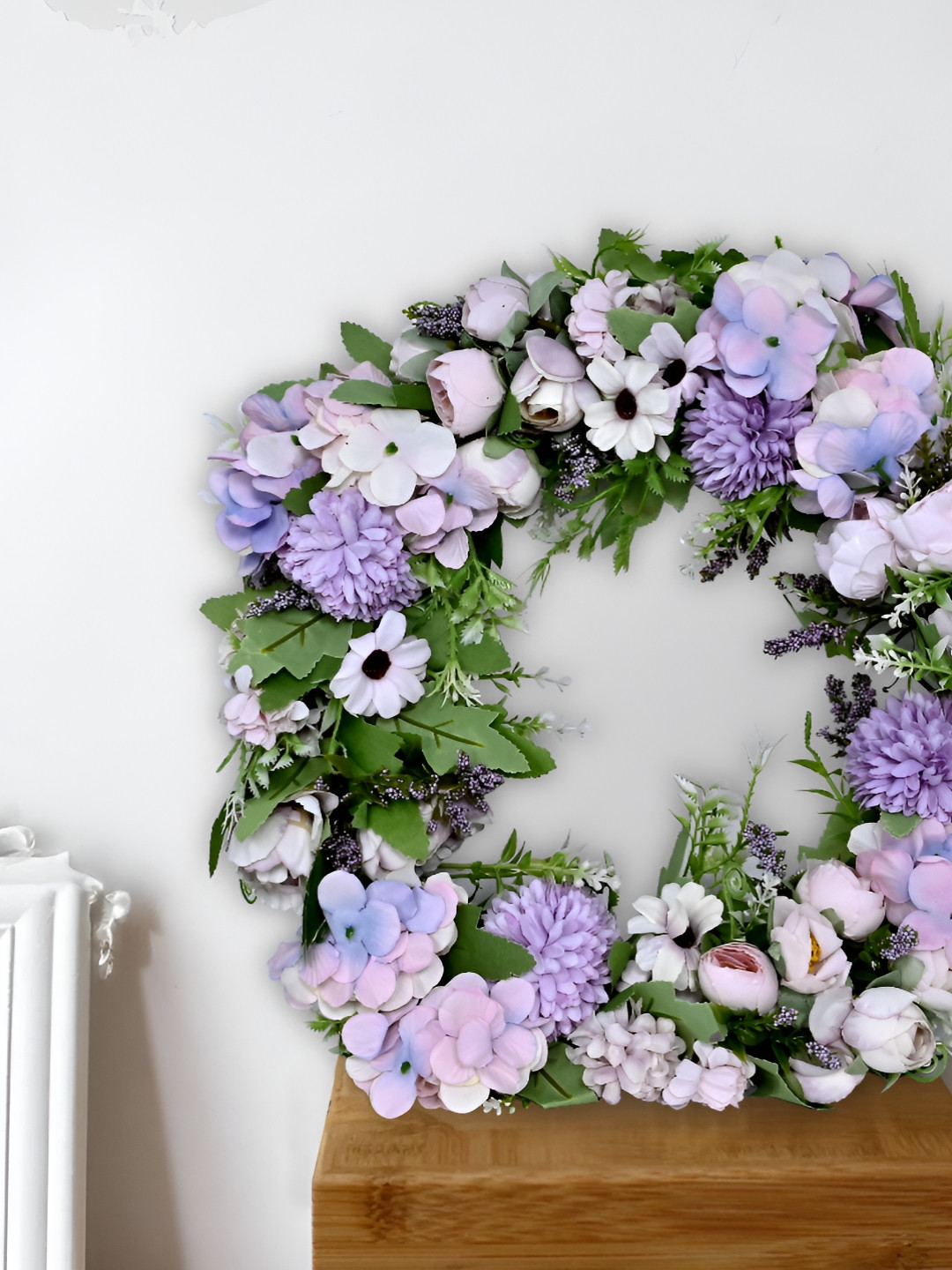 Cortina Purple And Green Peony Hanging Garland Festive Decor