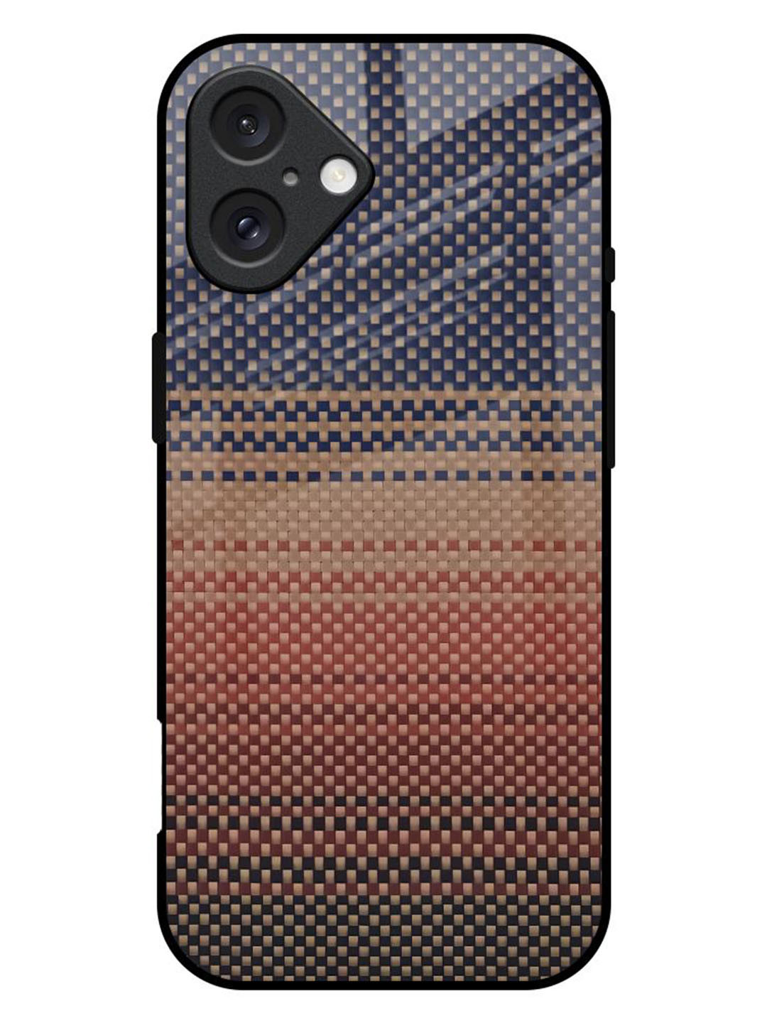 QRIOH Fiber Artistry Printed iPhone 16 Plus Back Case