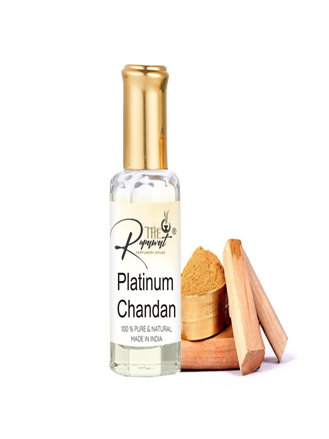 THE RUPAWAT Perfumery House Platinum Chandan Alcohol Free Attar - 12 ml