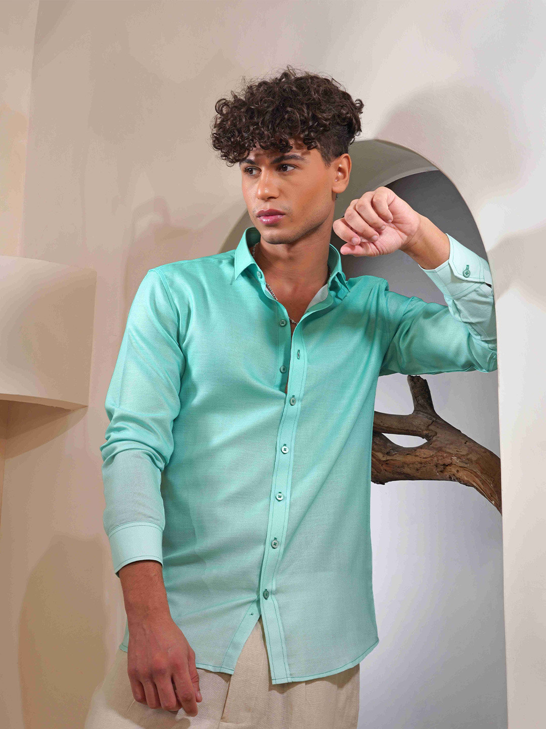 Eleven Brothers Moscow Mule Casual Ombre Linen Shirt