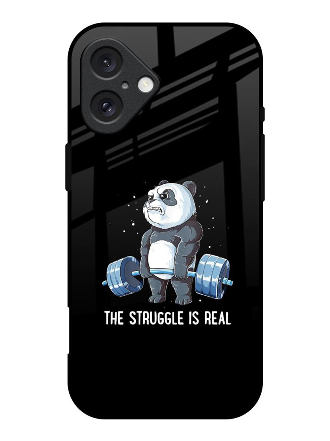 QRIOH Real Struggle Real Printed iPhone 16 Back Case