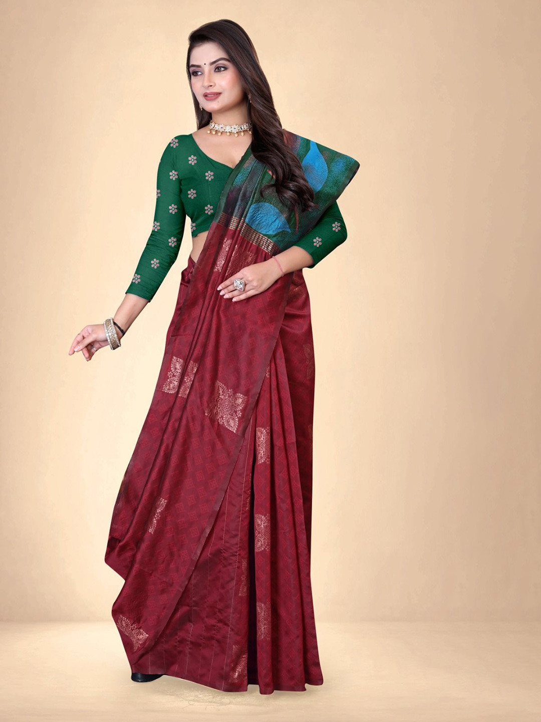 Abhilasha Ethnic Motifs  Kanjeevaram Saree