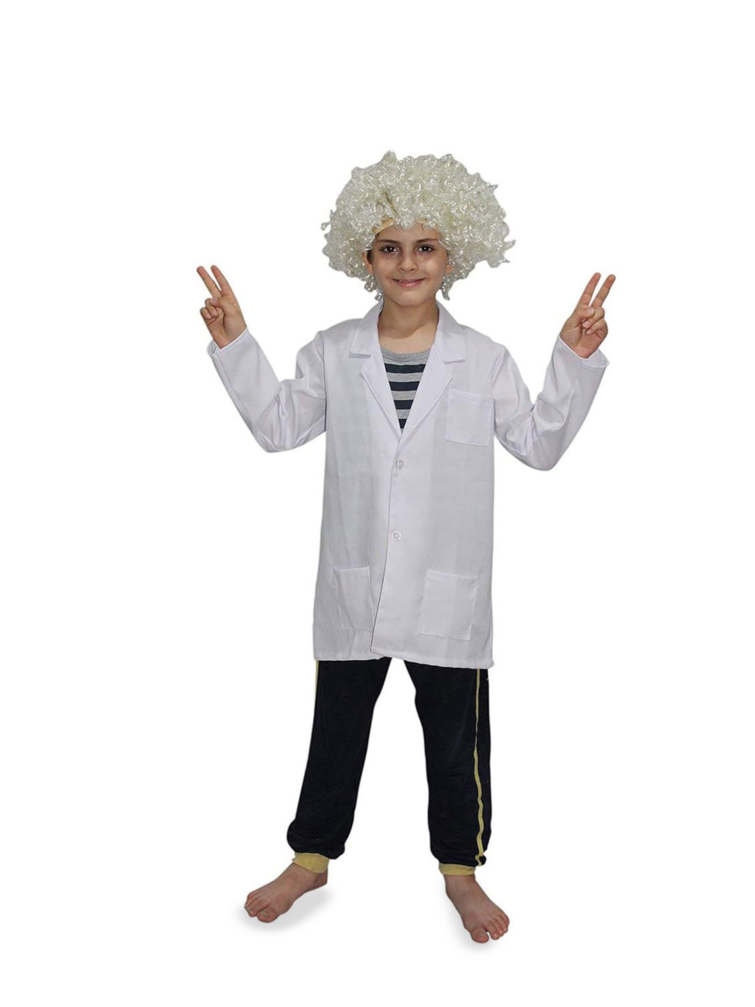 Kaku Fancy dresses Unisex Kids Scientist Albert Einstein Lab Coat With Pyjamas