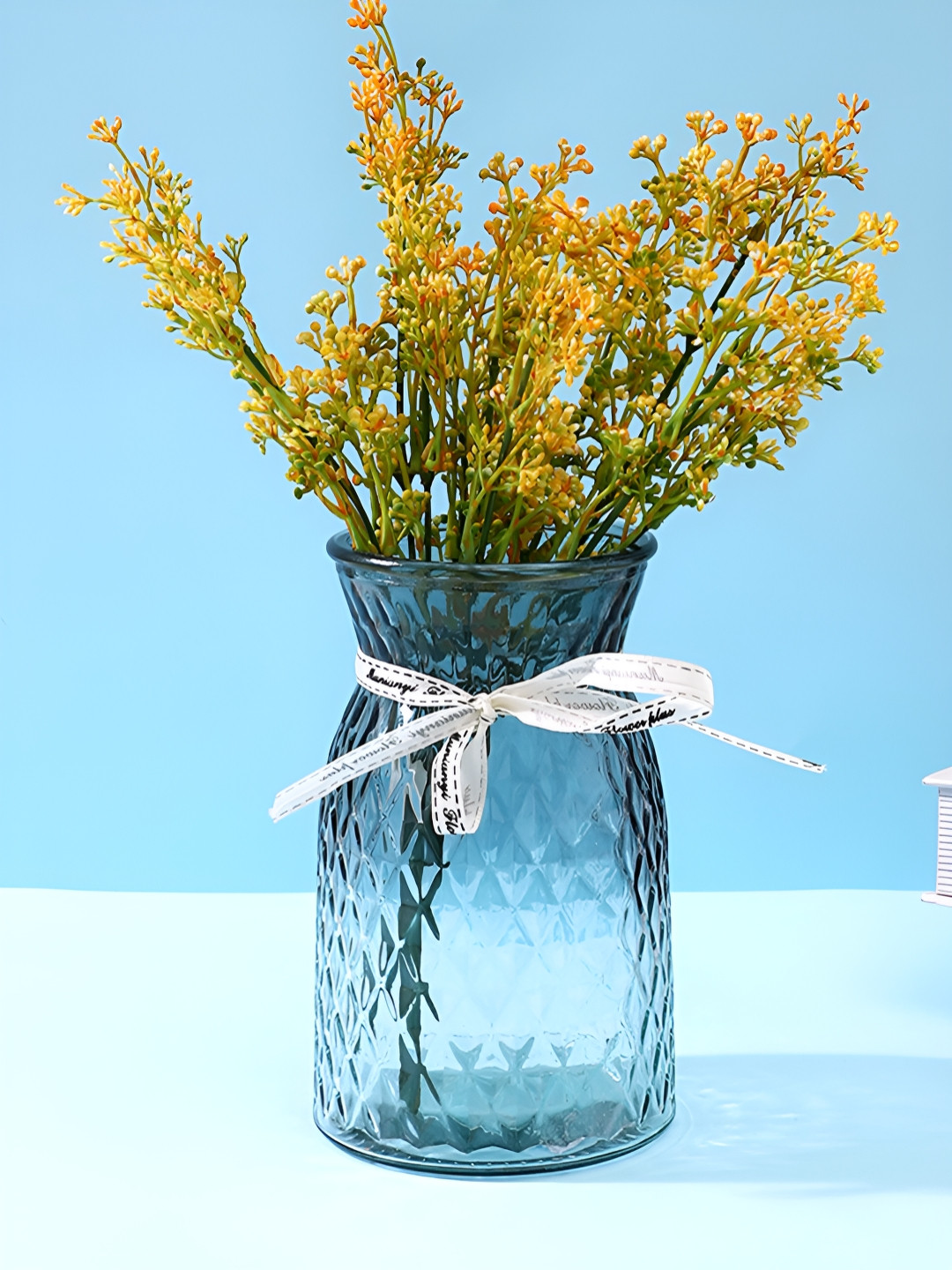 TAYHAA Yellow And Green Berry Artificial Flower