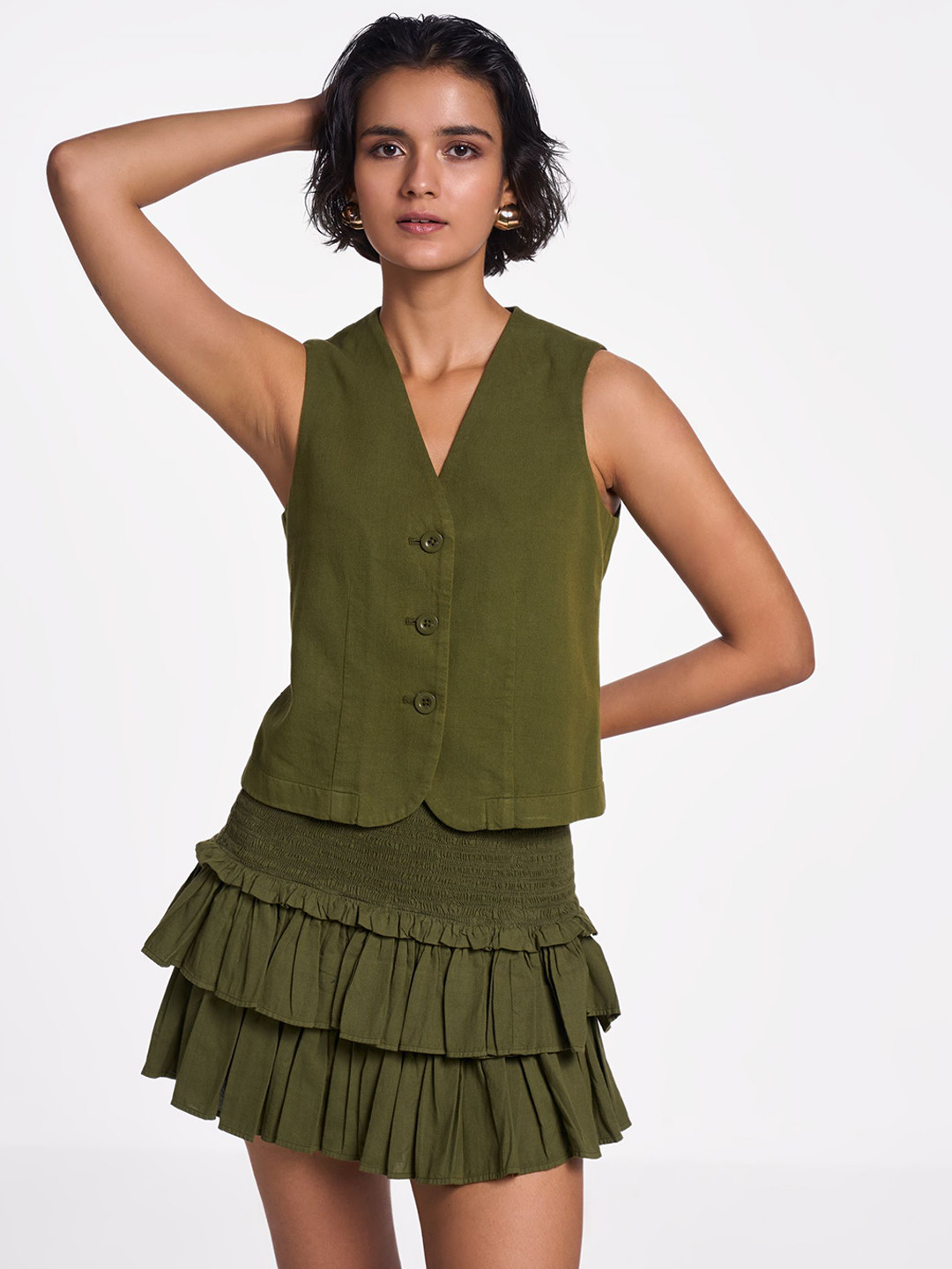 Terra Luna Women Flared Mini Skirt