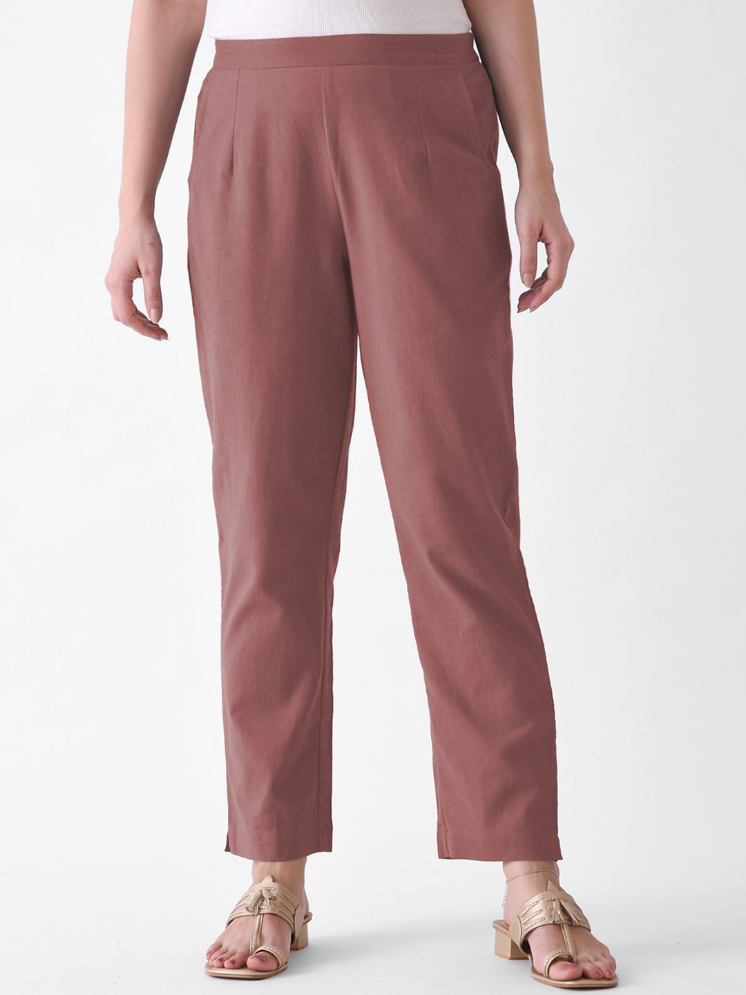 Rustorange Women Pure Cotton AMPM Trousers