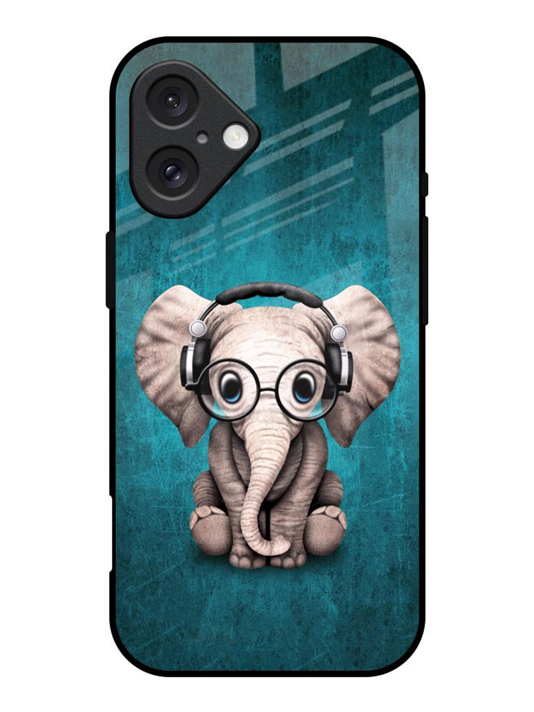 QRIOH Adorable Baby Elephant Printed iPhone 16 Back Case