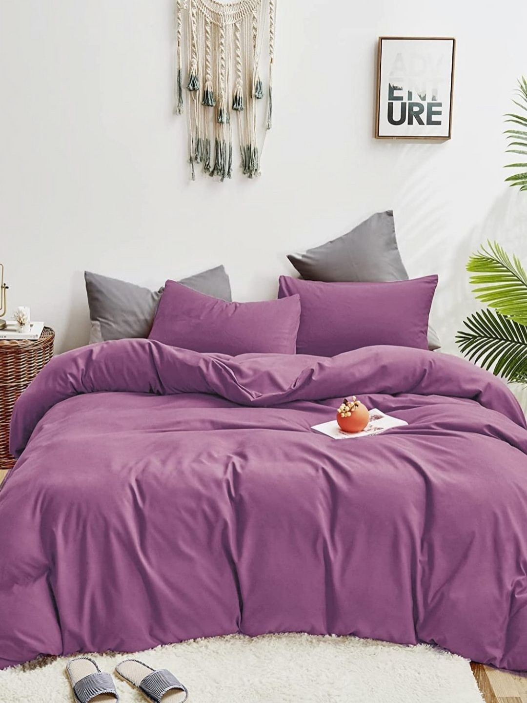 Sleeping Owls- because your sleep matters Magenta 150 GSM Pure Cotton Single Bed Comforter
