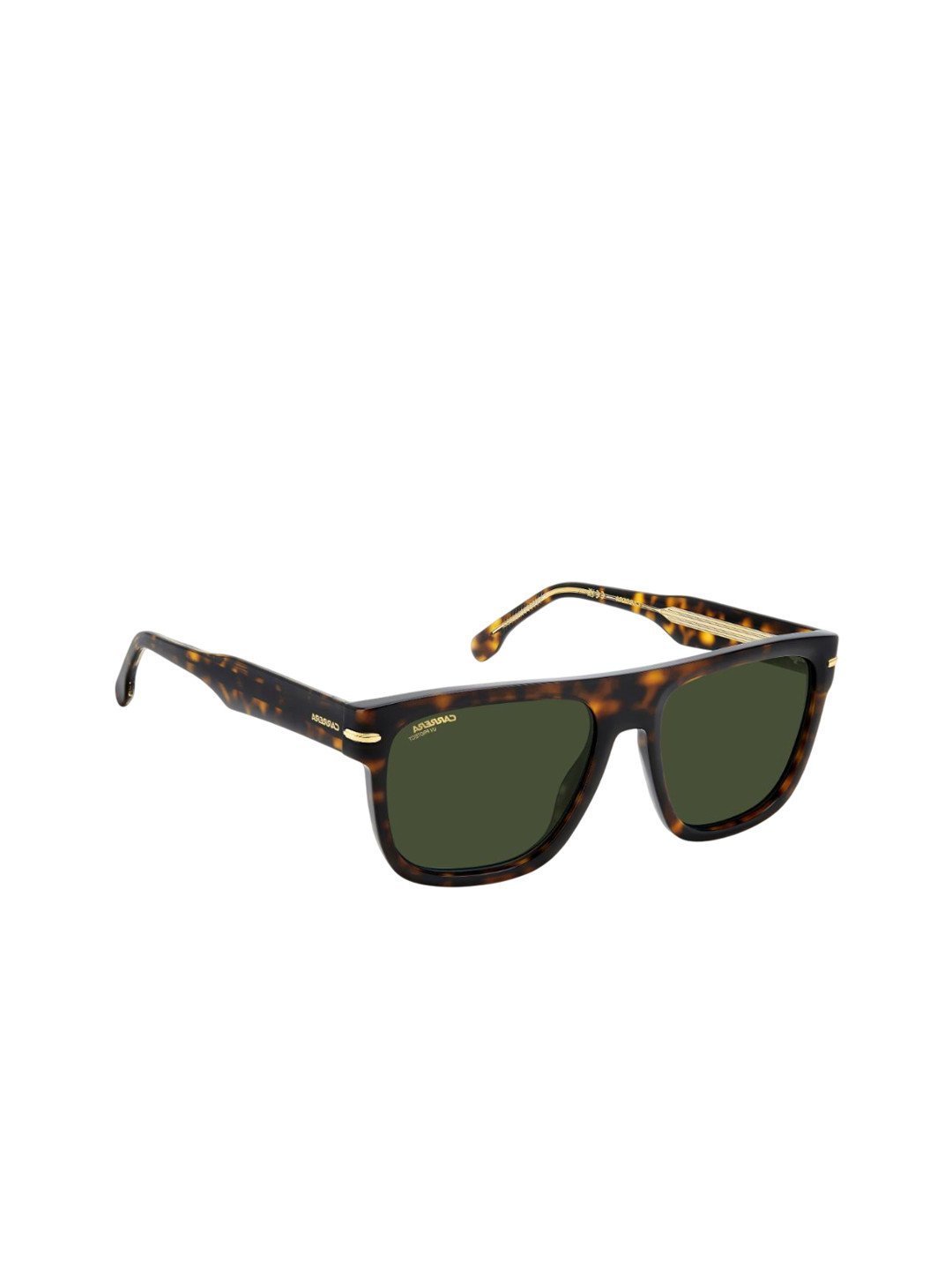 Carrera Men Rectangle Sunglasses with UV Protected Lens 207558QUM57QT