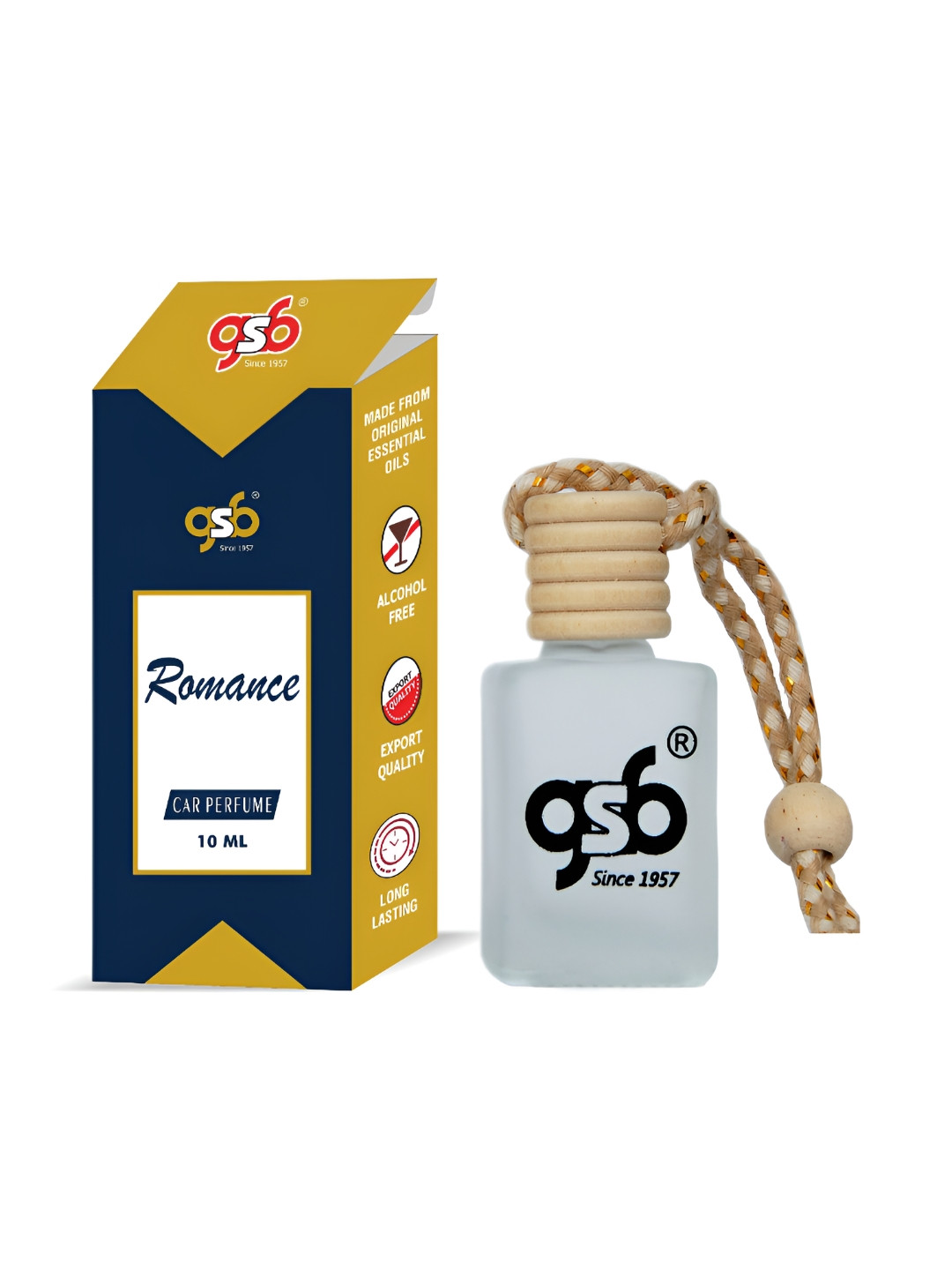 GSB Transparent Romance Hanging Car Air Freshener - 10 ml