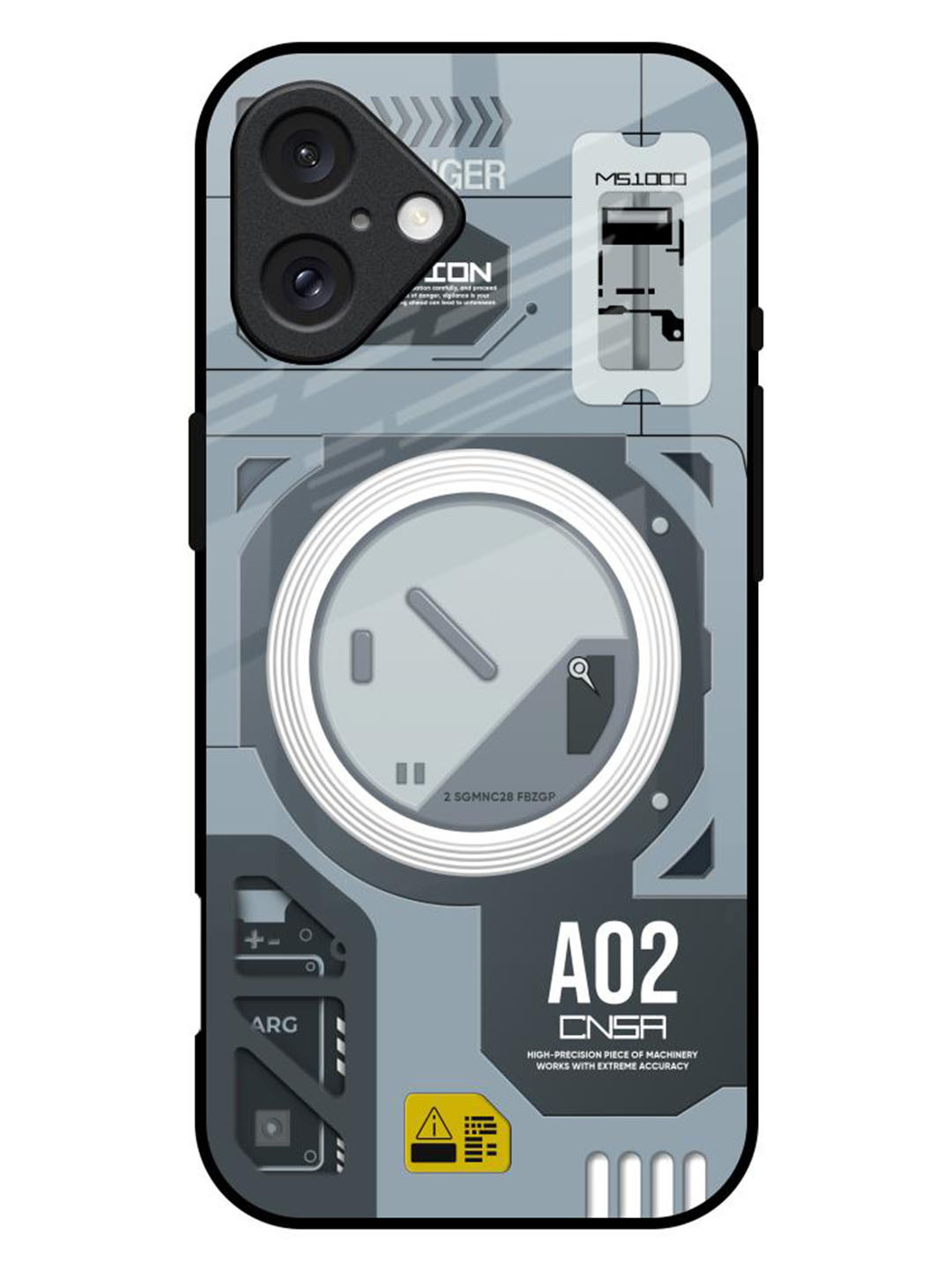 QRIOH Modern Technology Printed iPhone 16 Plus Back Case