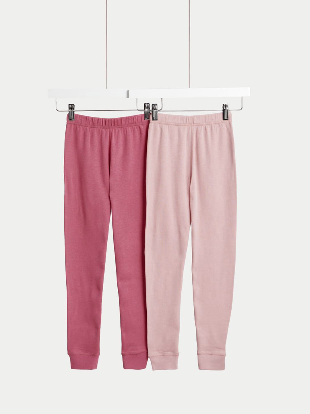 Marks & Spencer Kids Pack Of 2 Cotton Slip-On Thermal Leggings