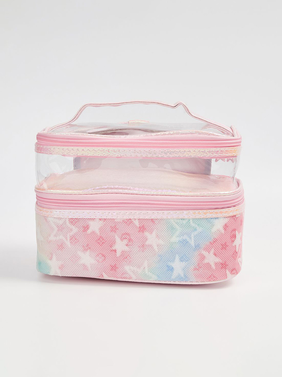 Ginger by Lifestyle Women Geometric Printed Personal Organizer Vanity Bag