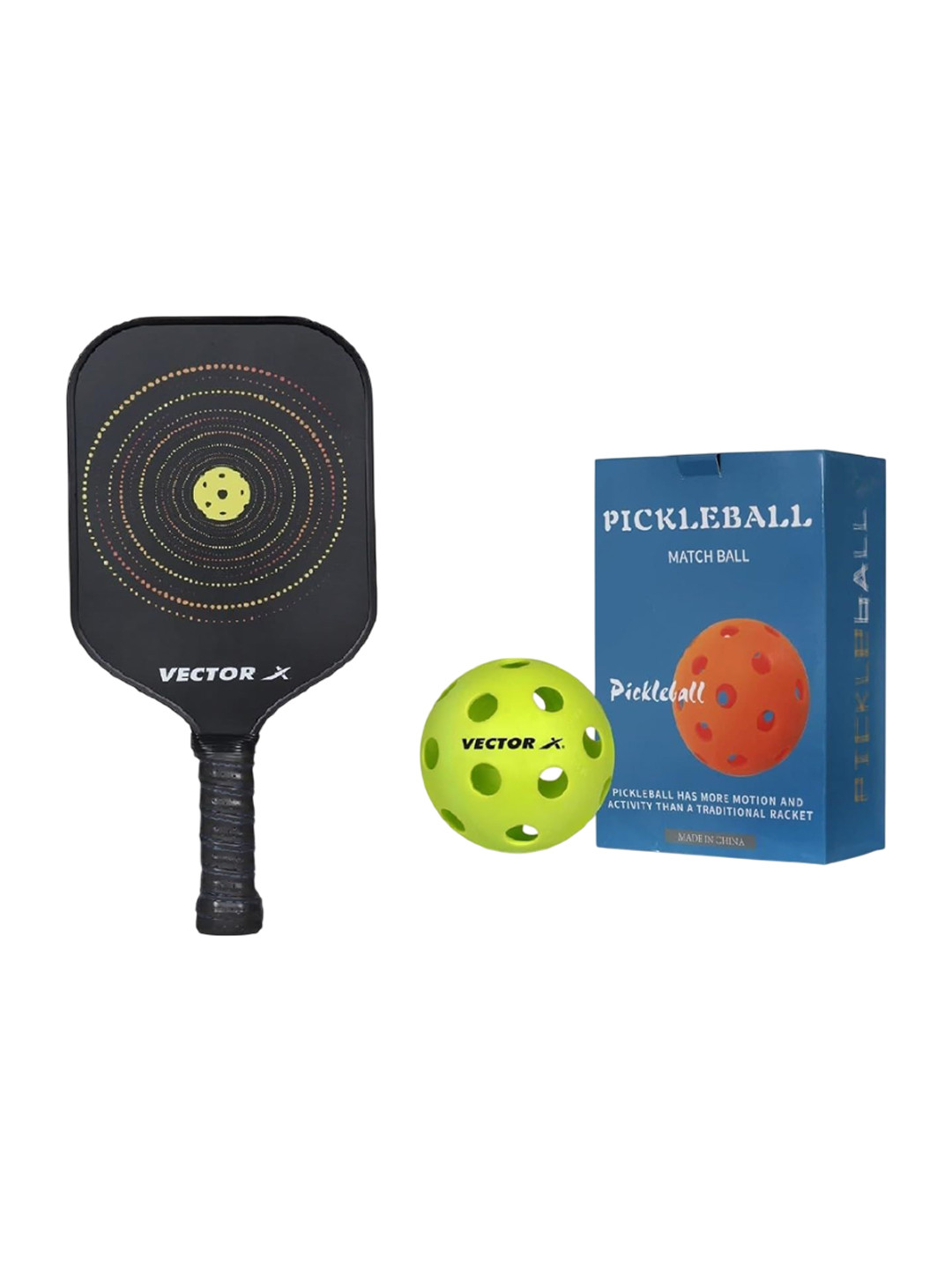 VECTOR X Lightweight Pickleball Paddle With Ball