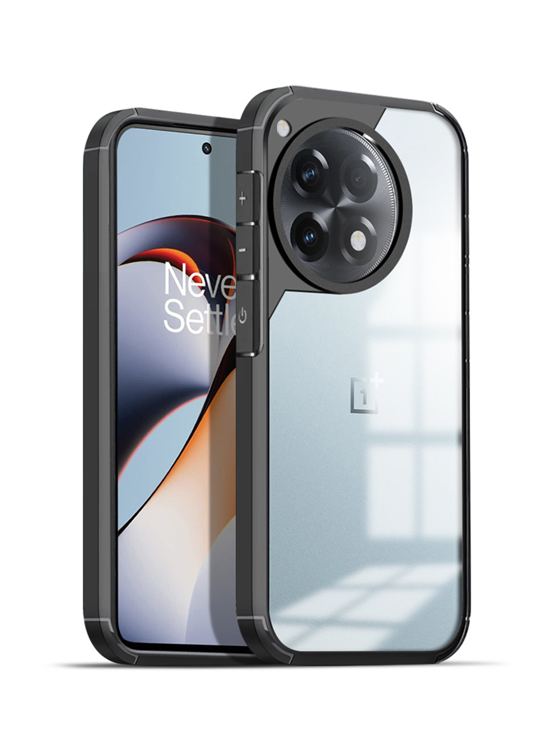 Karwan Solid Oneplus 12R 5G Shockproof Bumper Back Case