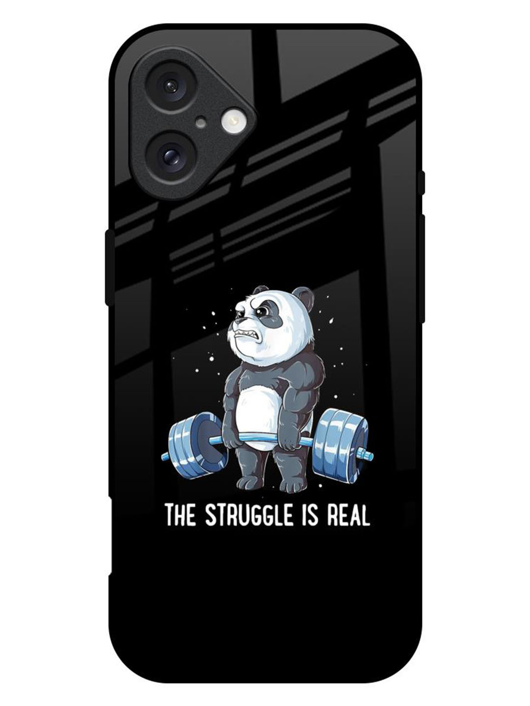 QRIOH Real Struggle Real Printed iPhone 16 Plus Back Case