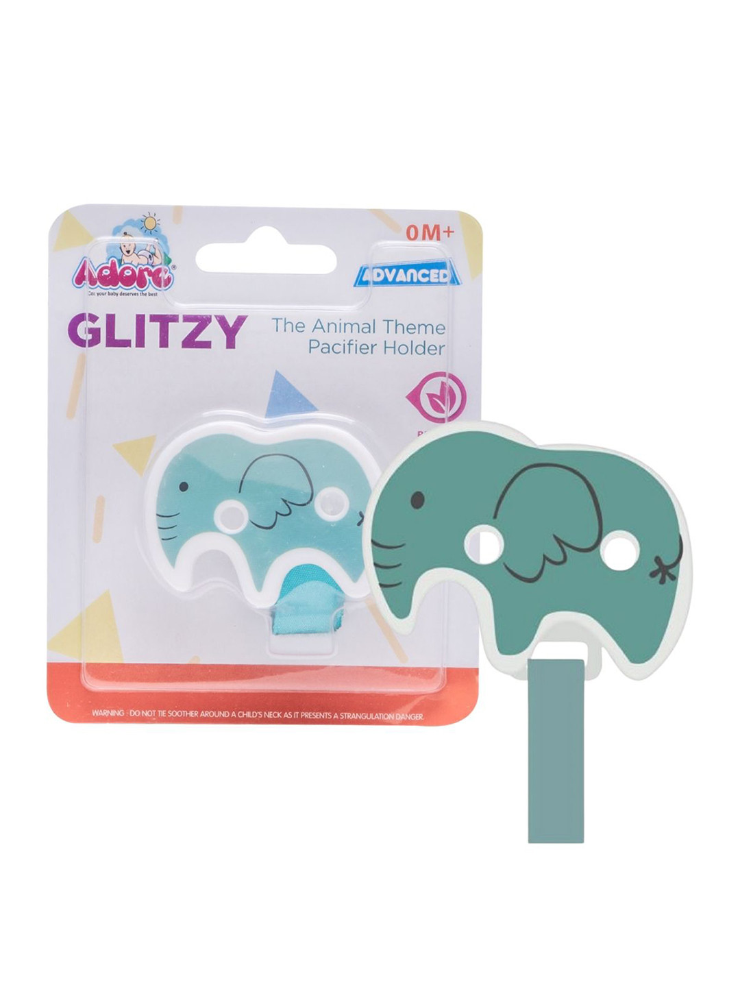 Adore Kids The Animal Theme Pacifier Holder With Velcro