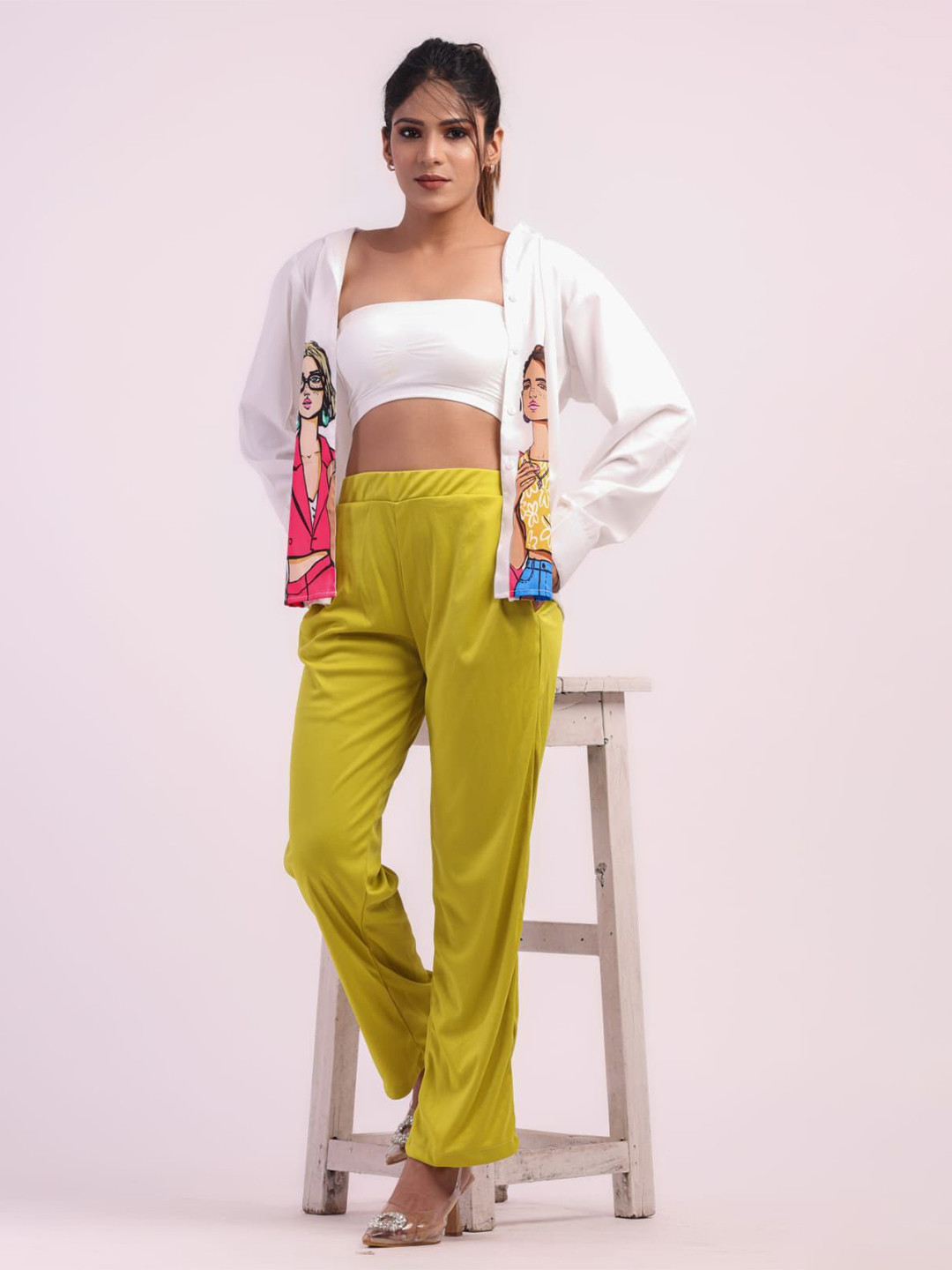 HIGH BUY Printed Shirt & Trouser Co-Ords Set